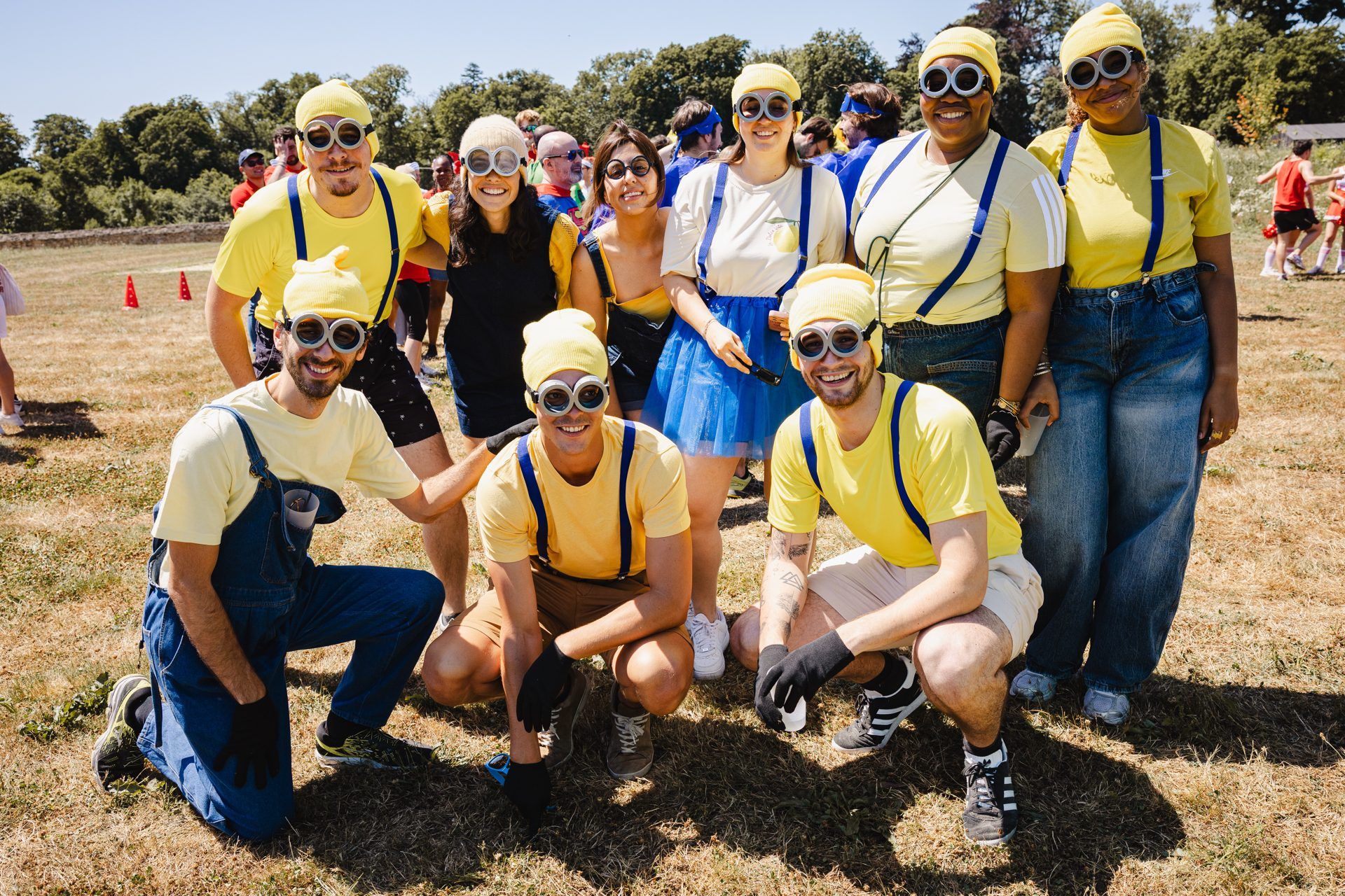 Naboo colleagues in matching costumes during the team games at the 2025 company seminar